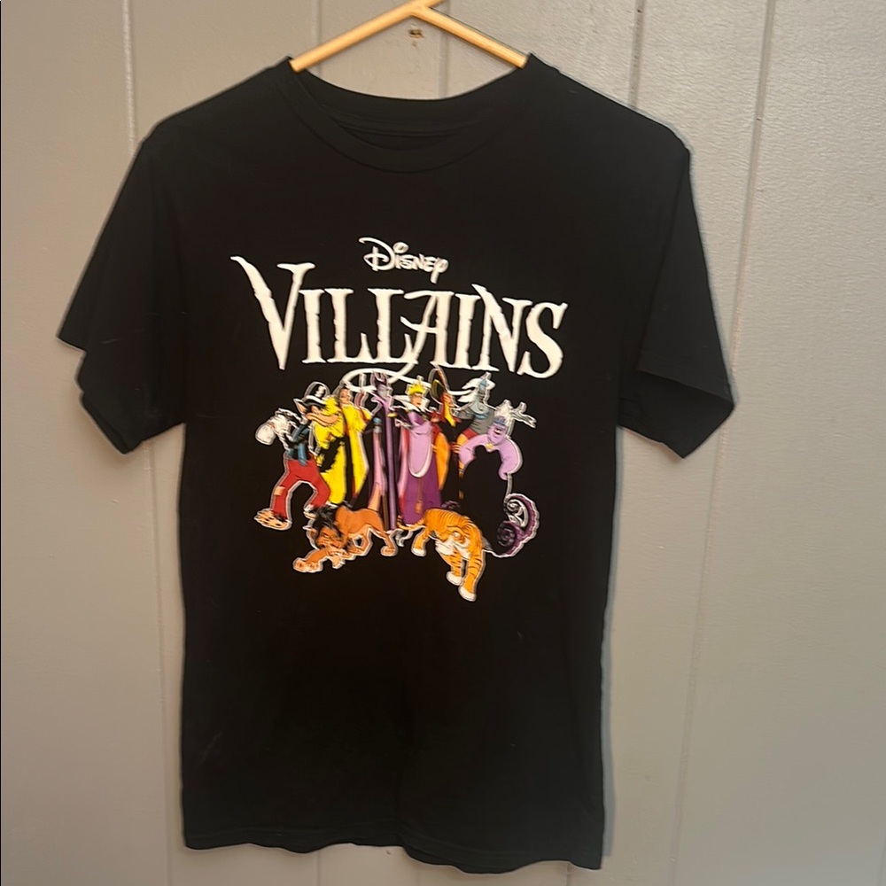 Disney Villains Black Short Sleeve Tee Womens size large